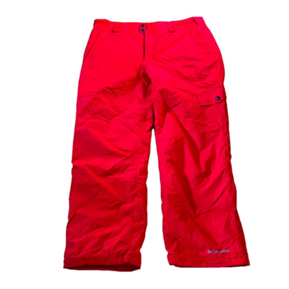 Columbia Bright Red Omni Shield Snow Pants Size Large